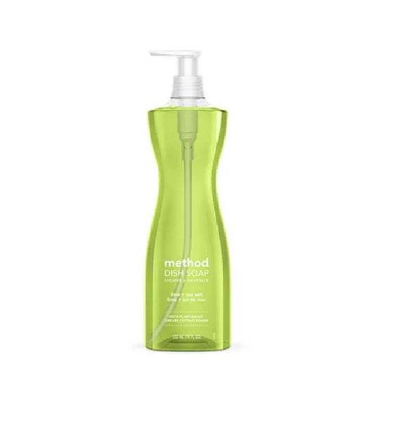 Method 01240 Grease Fighting Concentrated Dish Soap, Lime & Sea Salt, 18 Oz