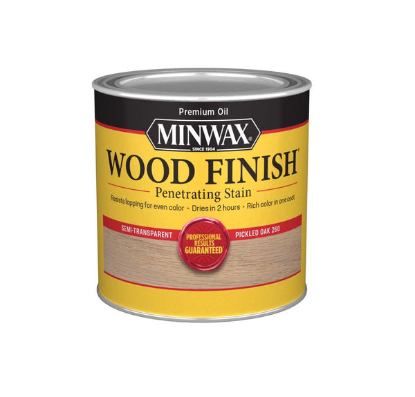 Minwax 226004444 Wood Finish Penetrating Wood Stain, Pickled Oak (260), 1/2 Pt