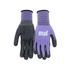 mud MD31011V-W-SM Women's Coated Gloves, Violet