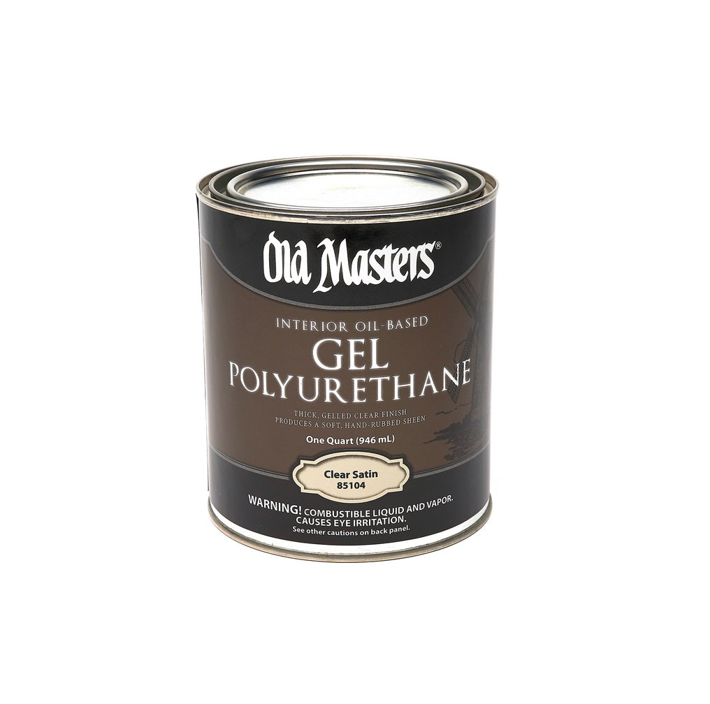 Old Masters 85104 Oil-Based Gel Polyurethane, Clear, 1 Quart