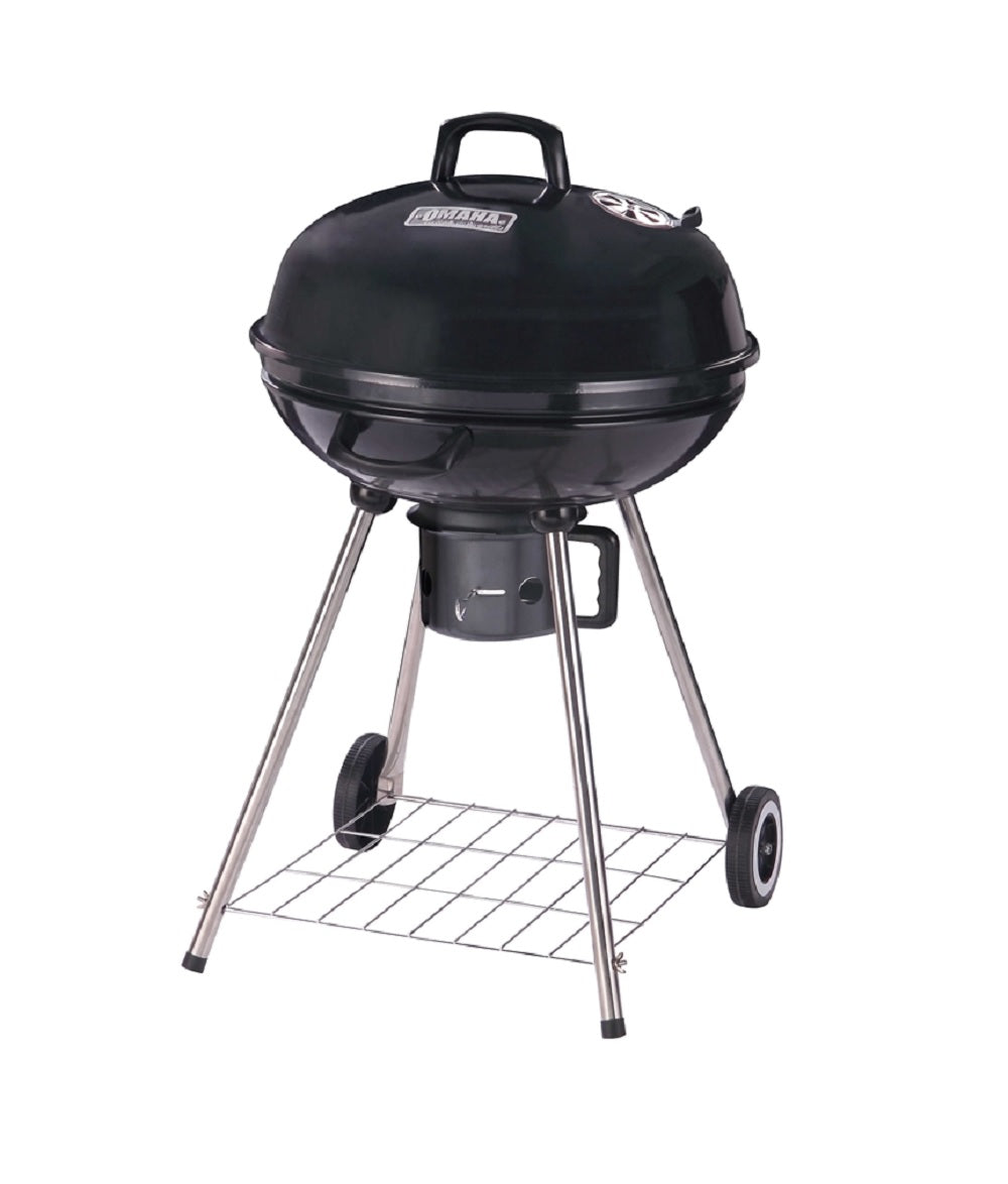Omaha DFKP22443LKettle Charcoal Grill With Handle, 22-1/2"