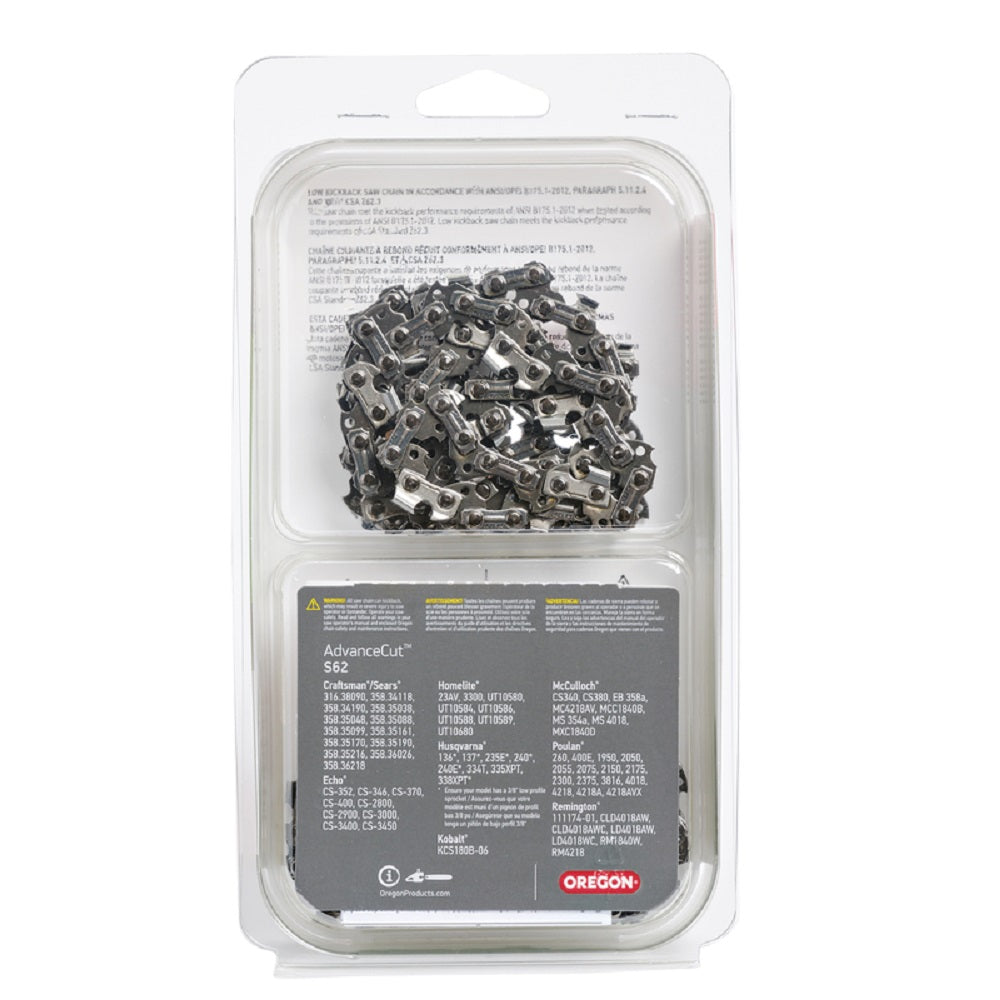 Oregon S62T Advance Cut Chainsaw Chain, 18 inch