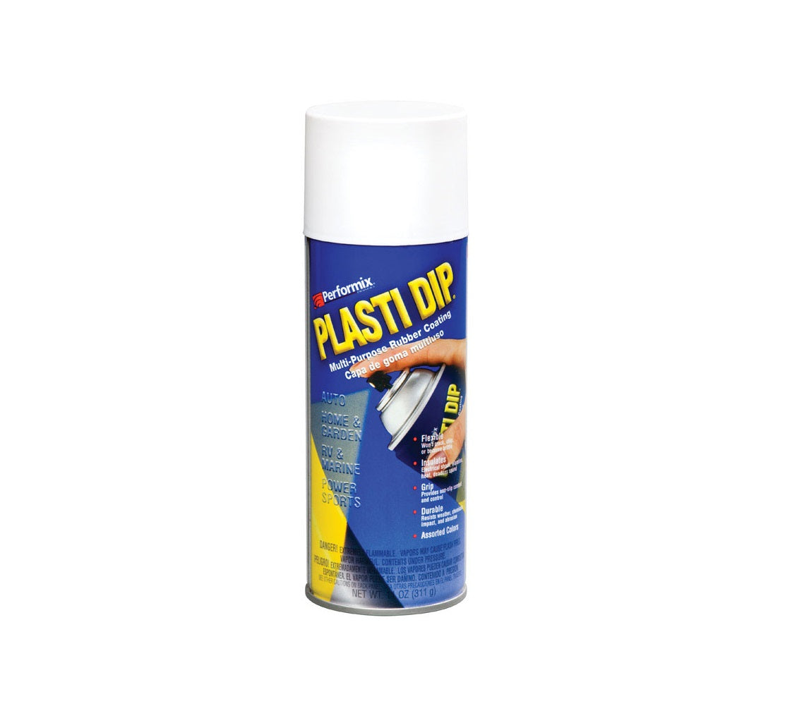 Performix 11207-6 Plasti Dip® Multi-Purpose Rubber Coating Aerosol, White, 11 Oz