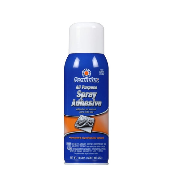 Permatex 82019 Spray Adhesive, White, 10.5 Oz