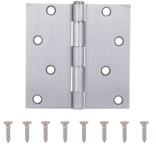 ProSource 20339SCX Square Corner Door Hinge, Satin Chrome
