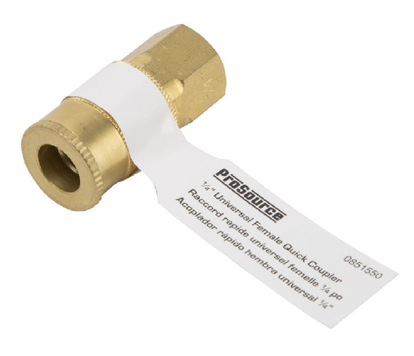 ProSource ATA-055 Female Quick Coupler ,1/4 Inch, Brass