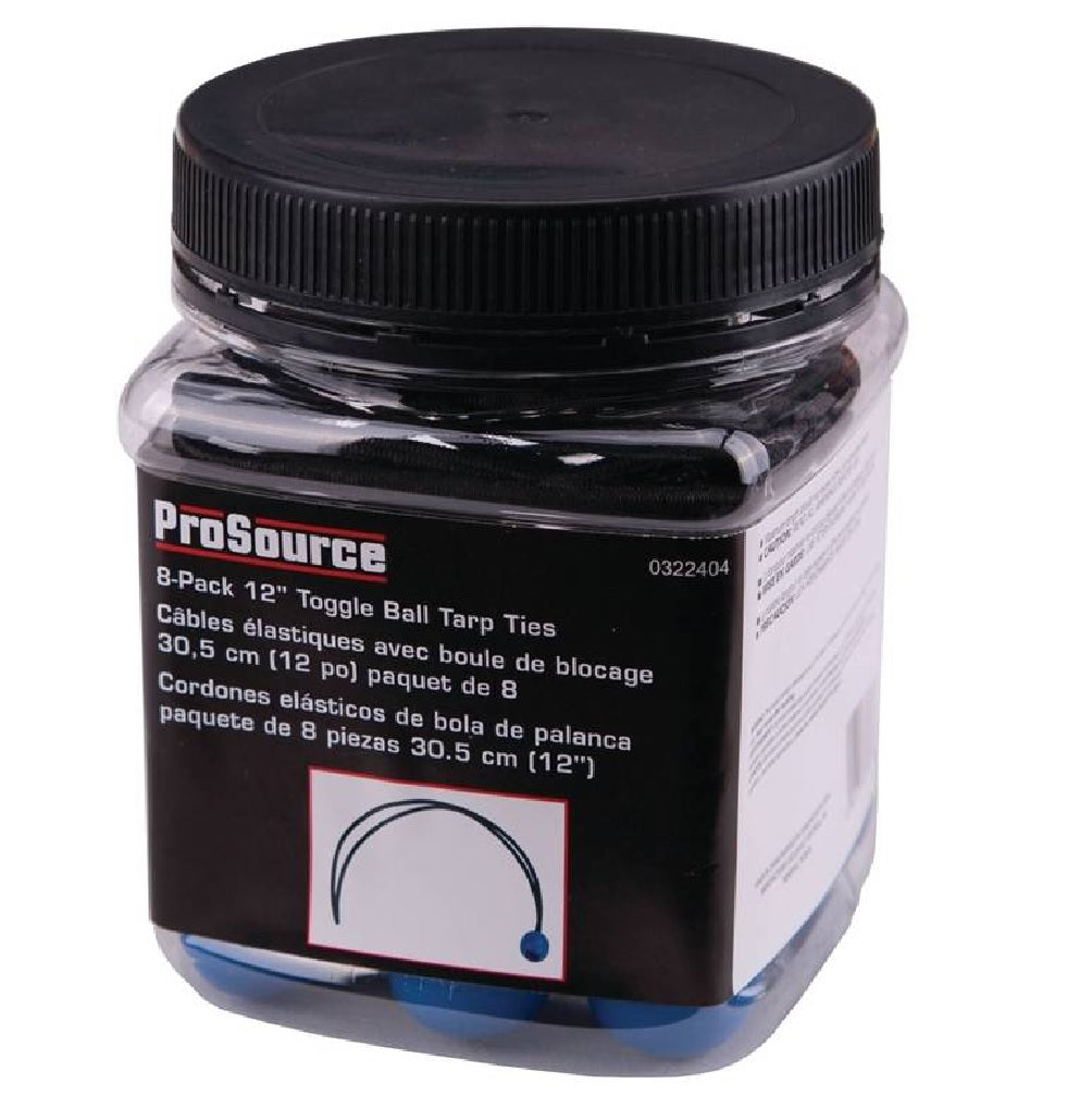 ProSource FH4031 Canopy Tarp Ties, Black/Blue