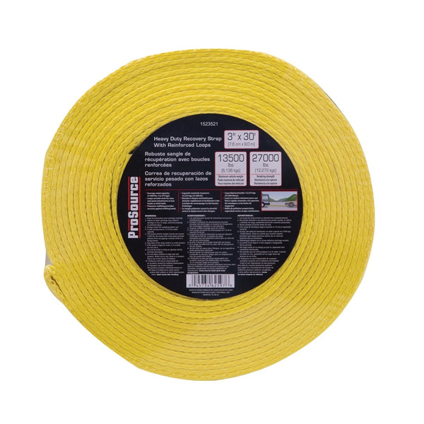 ProSource FH64064 Recovery Strap, 3 Inch x 30 Feet