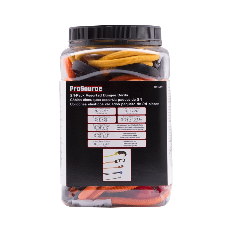 ProSource FH64076 Bungee Stretch Cord Set, Polypropylene