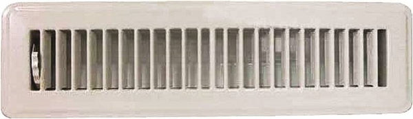 ProSource FR01-2X12W Floor Register, 2 Inch x 12 Inch, White
