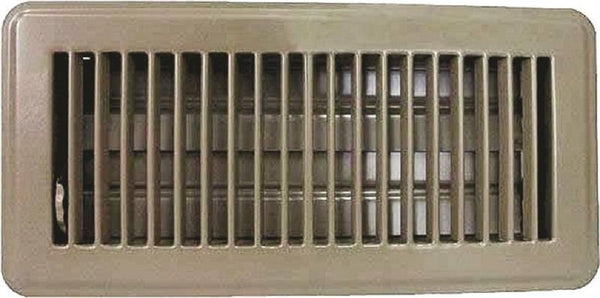 ProSource FR01-4X10B Floor Register, 4 Inch x 10 Inch, Brown