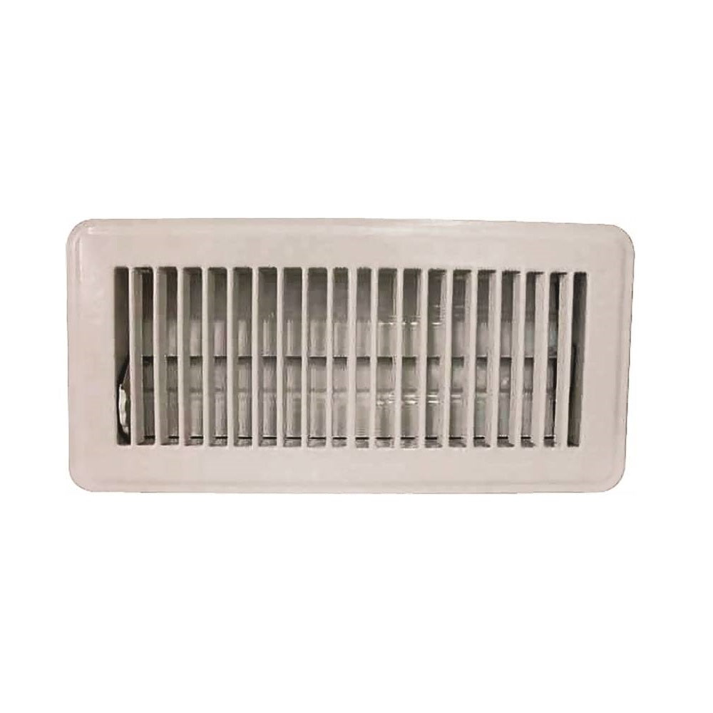 ProSource FR01-4X10W Floor Register, Steel, White