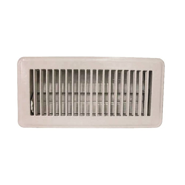 ProSource FR01-4X10W Floor Register, Steel, White