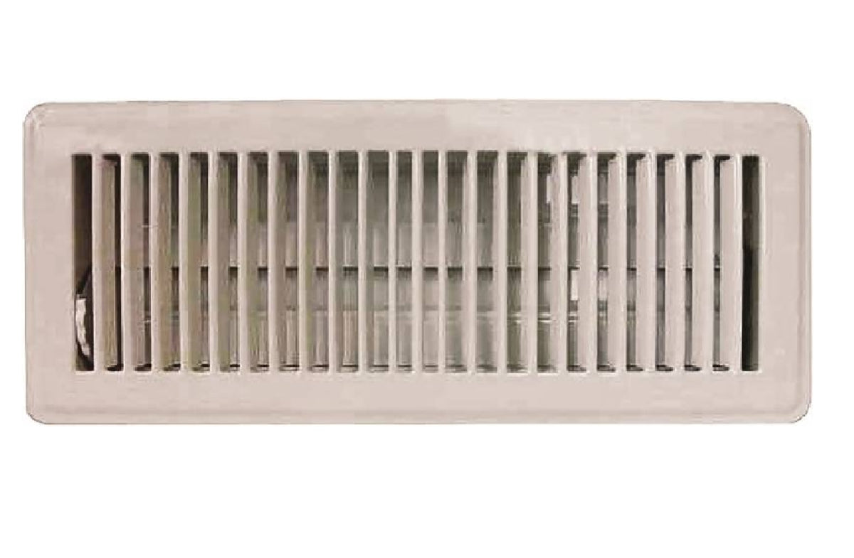 ProSource FR01-4X12W Floor Register, 4 Inch  x 12 Inch, White