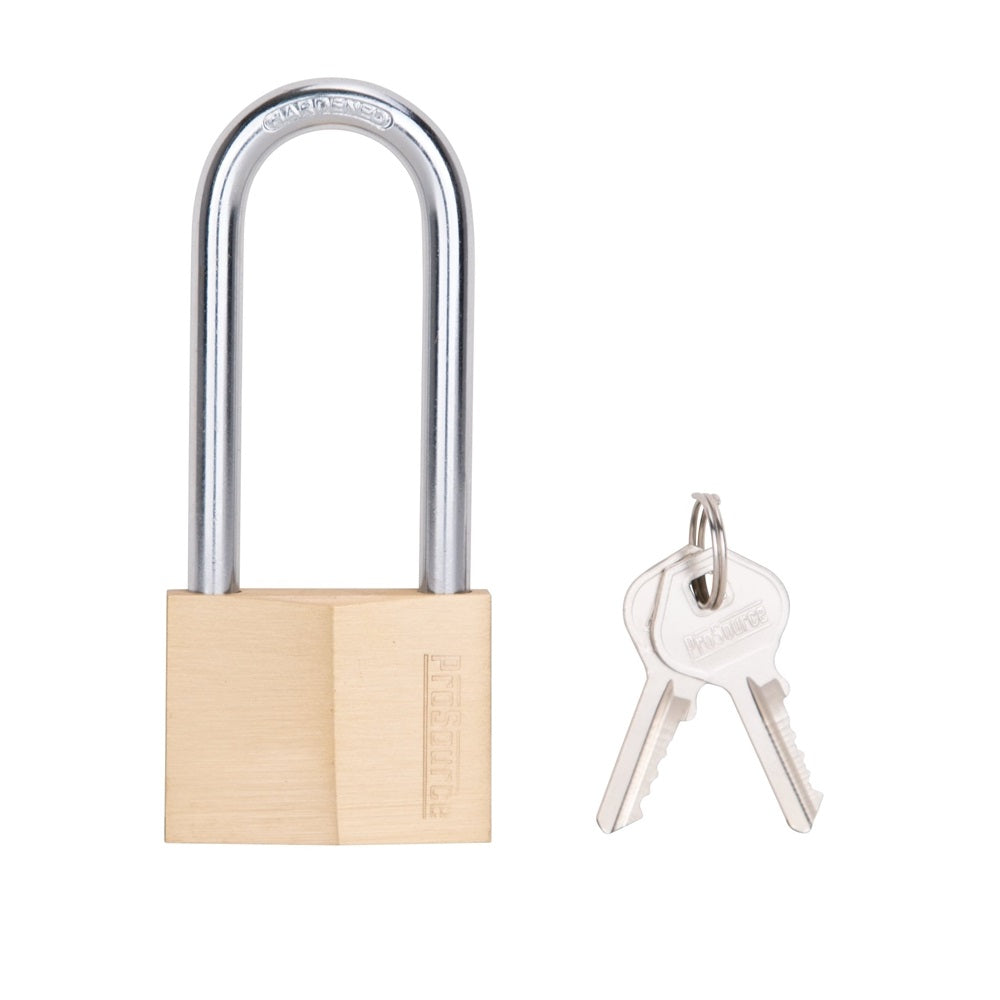 ProSource HD-250DLS Padlock, Solid Brass