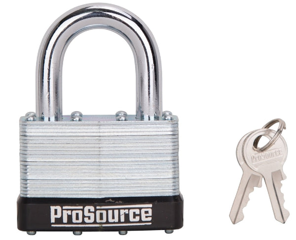 ProSource HD00030-3L Laminated Steel Padlock With Bumper, 2-1/2 Inch