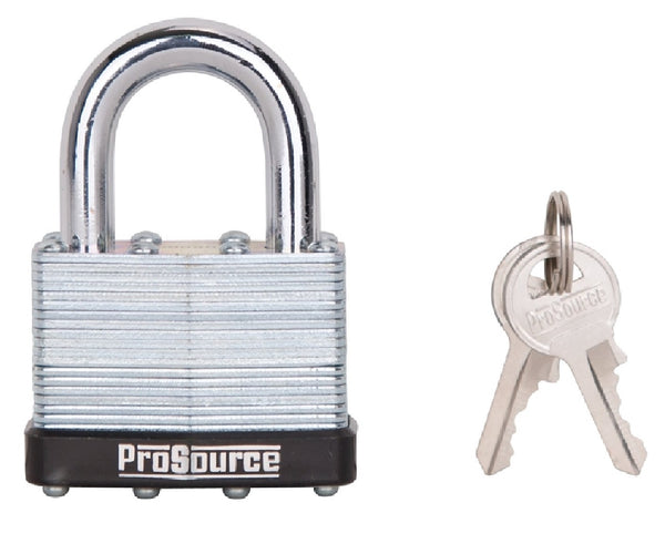 ProSource HD00038-3L Laminated Steel Padlock With Bumper, 2 Inch