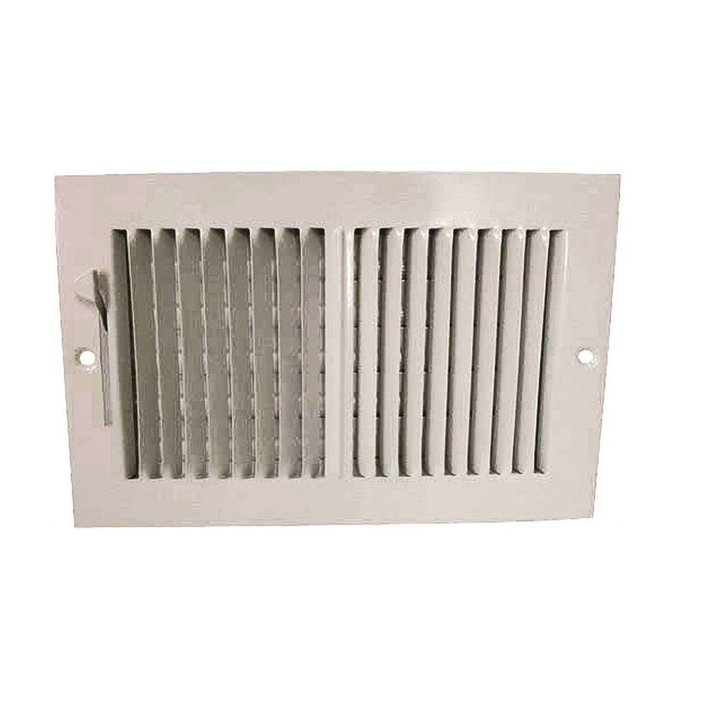 ProSource SW02-10X6 Sidewall Register, Steel, White