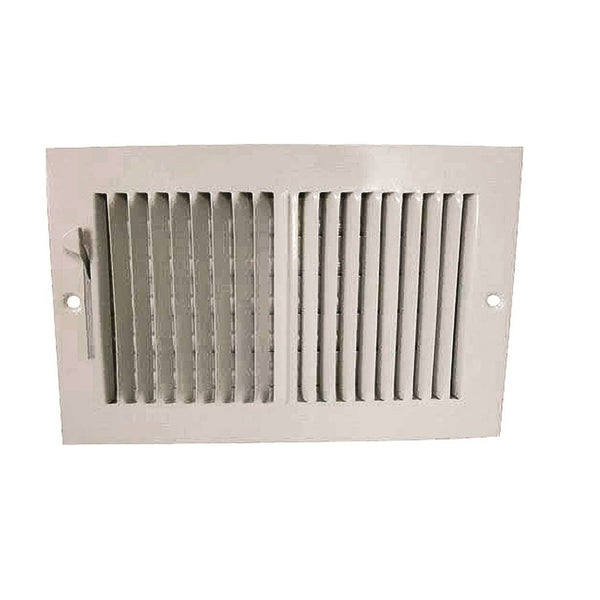 ProSource SW02-10X6 Sidewall Register, Steel, White