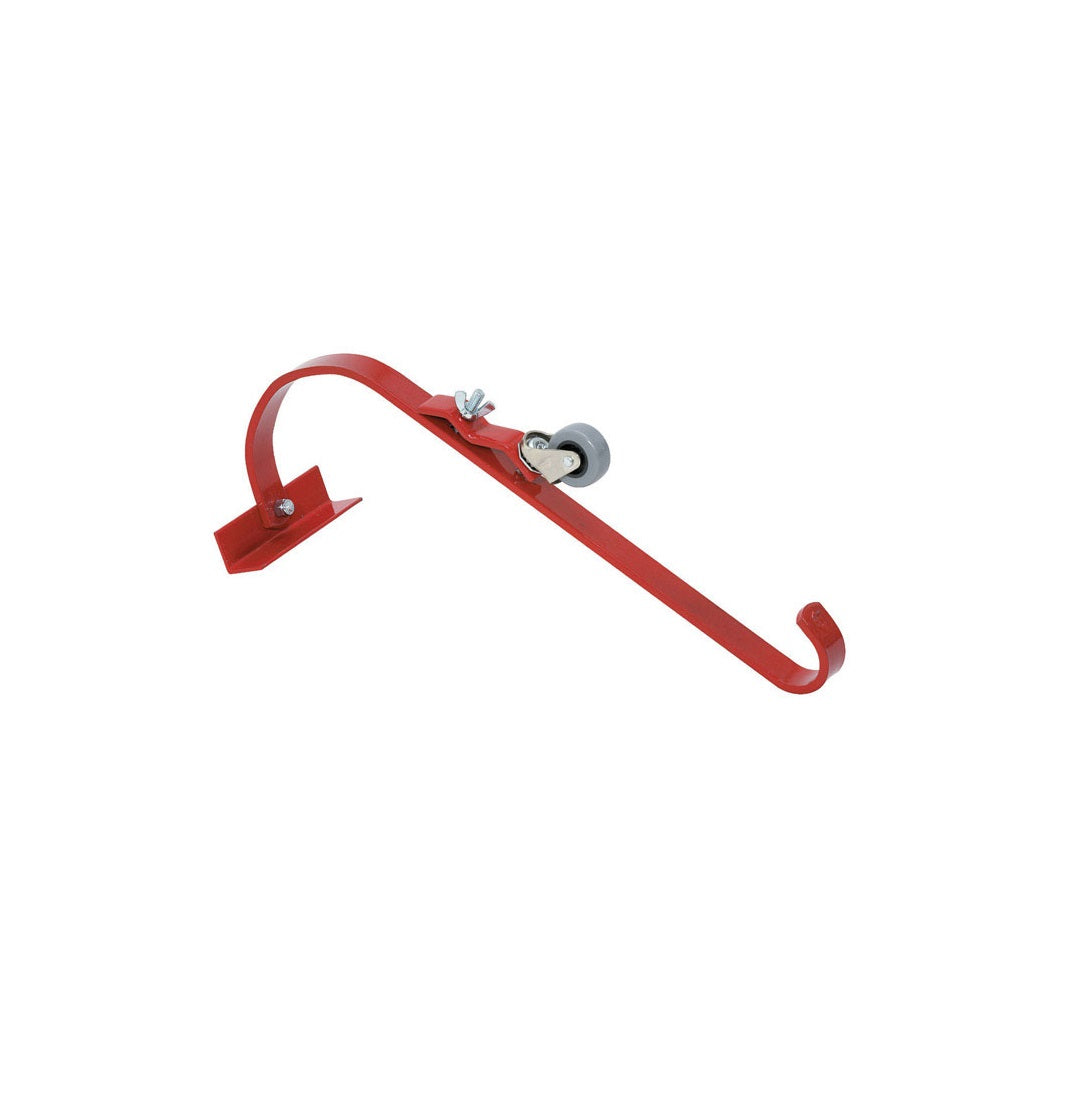 Qual-Craft 2481 Ladder Hook with Roller, Red, Steel