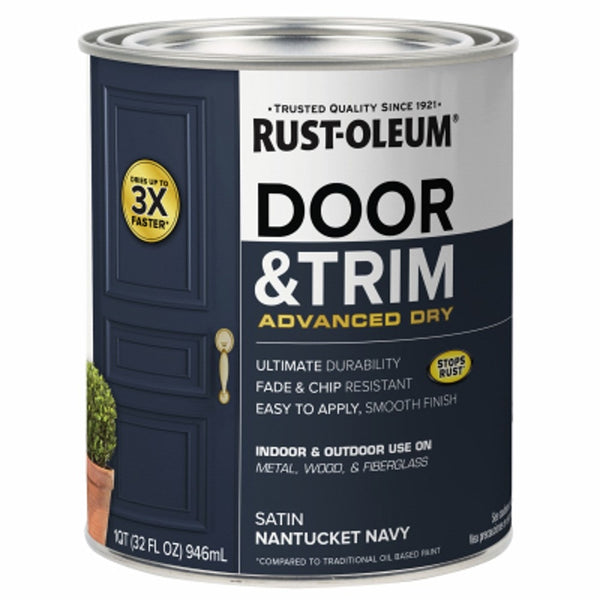 Rust-Oleum 369386 Stops Rust Door and Trim Paint, Quart