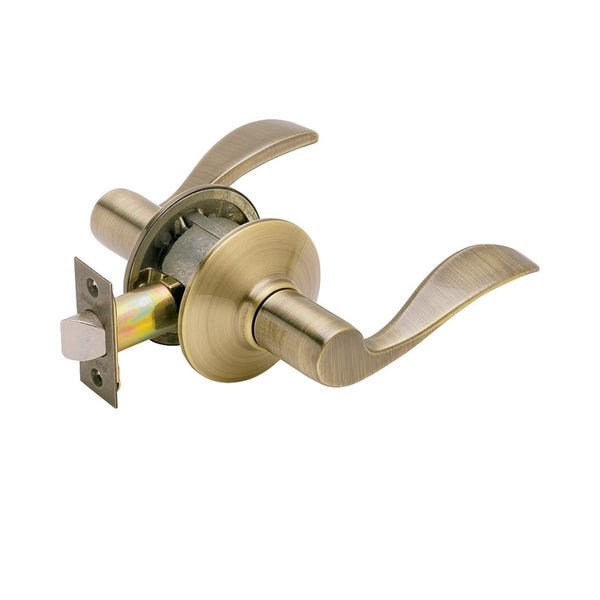 Schlage F10 ACC 609 Accent Passage Lever Lockset,  Antique Brass