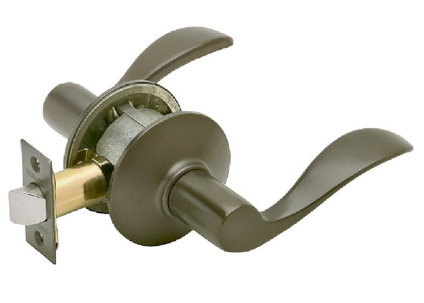 Schlage F10ACC613 Accent Passage Lever Lockset, Oil Rubbed Bronze