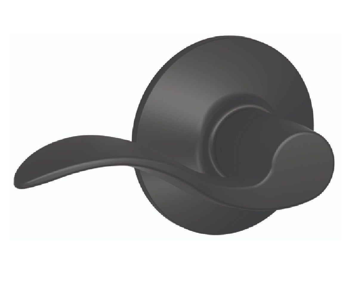 Schlage F10ACC622 Accent Passage Lever, Matte Black