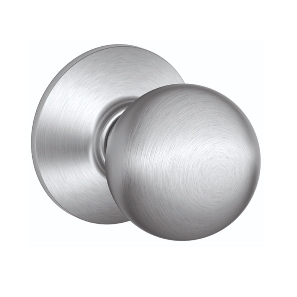 Schlage F10CSVORB626 Orbit Design Passage Lockset Knob, Satin Chrome