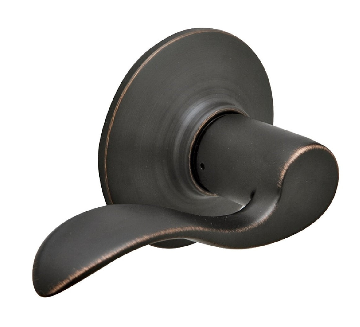 Schlage F10VACC716 Accent Design Passage Lever Lockset, Aged Bronze
