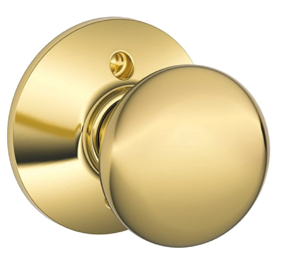 Schlage F170V-PLY-605 Plymouth Design Dummy Lockset, Bright Brass