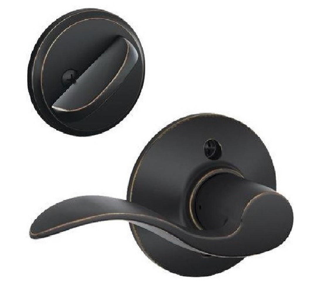 Schlage F59 ACC 716LH Trim Interior Accent Handleset, Aged Bronze