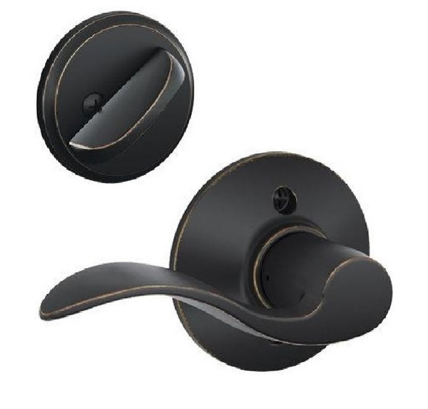 Schlage F59 ACC 716LH Trim Interior Accent Handleset, Aged Bronze