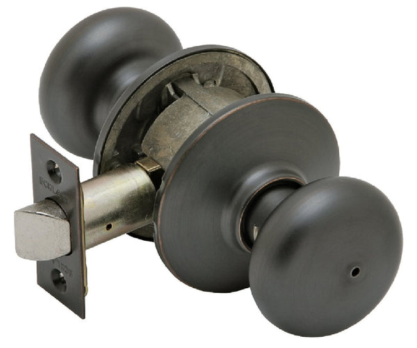 Schlage F40 PLY716 Plymouth Privacy Lockset Aged Bronze