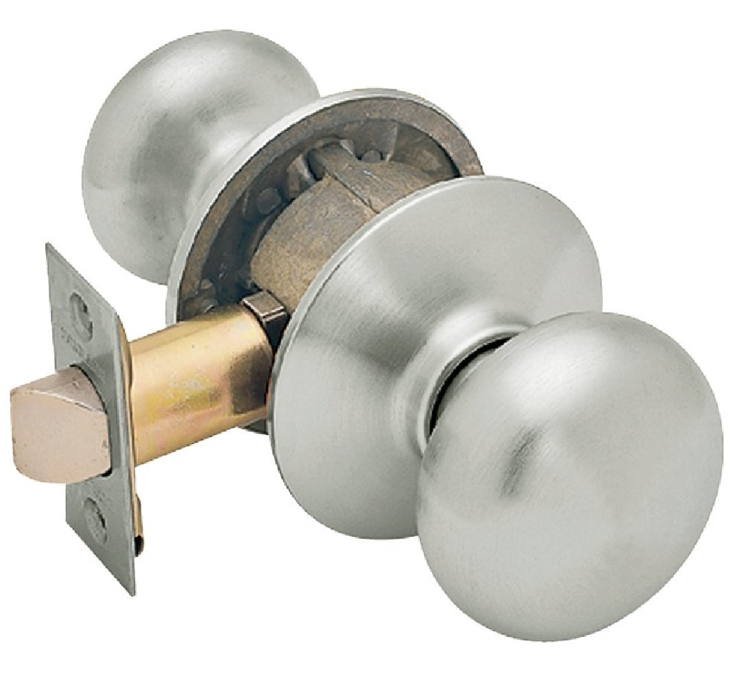 Schlage F40CSVORB626 Orbit Design Privacy Lockset Knob, Satin Chrome
