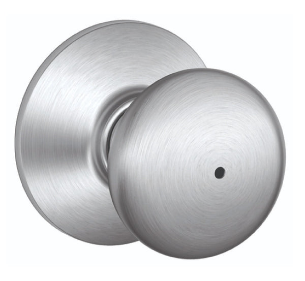 Schlage F40CSVPLY626 Privacy Plymouth Knob, Satin Chrome