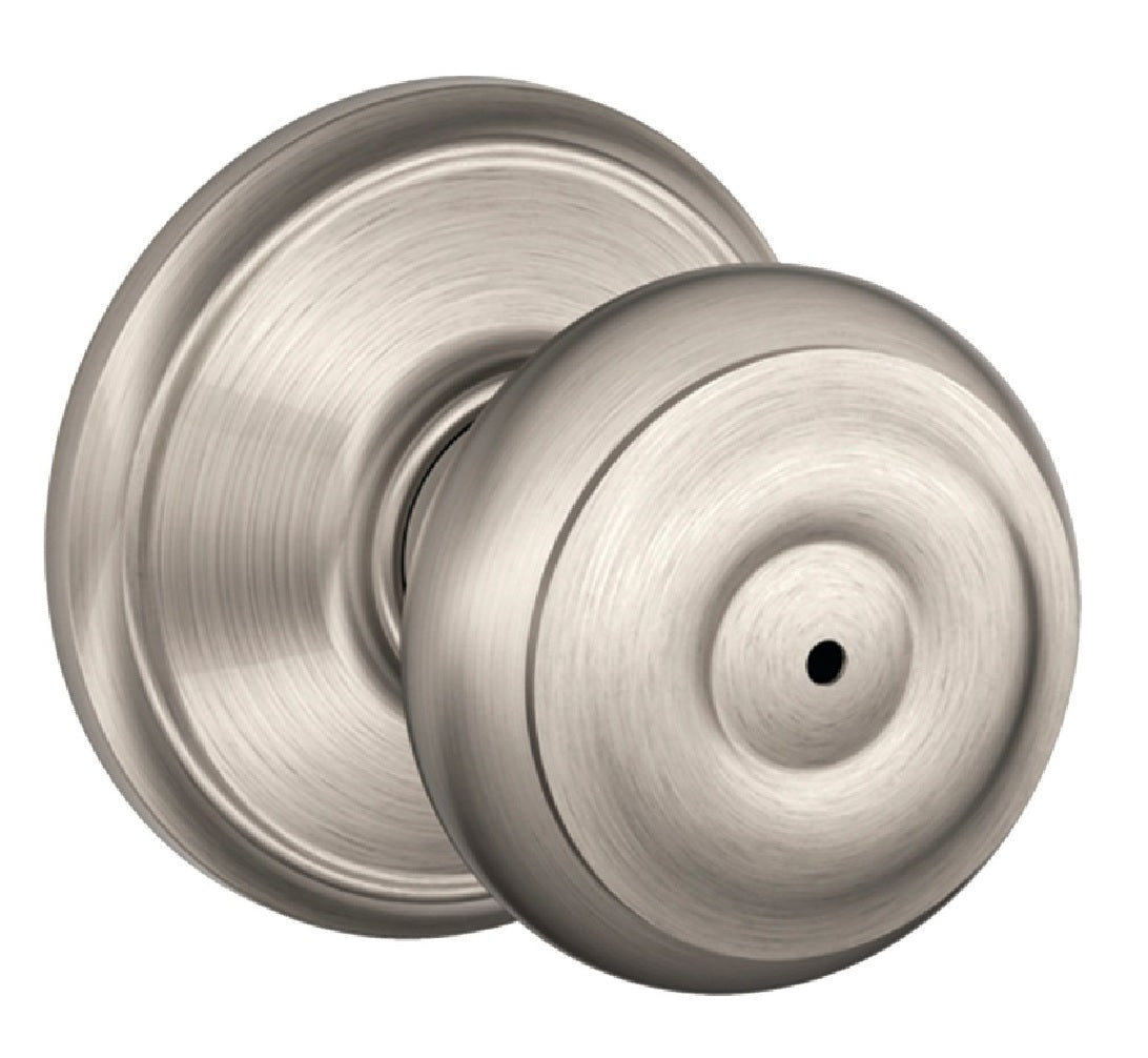 Schlage F40V-GEO-619 Georgian Design Privacy Lockset Knob, Satin Nickel