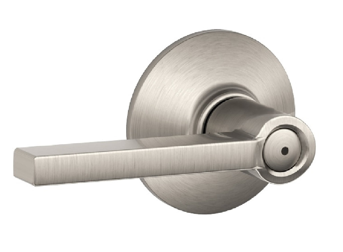 Schlage F40VLAT619CEN Latitude Privacy Lever, Satin Nickel