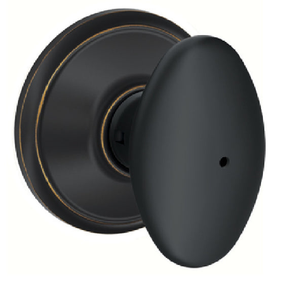 Schlage F40VSIE716 Siena Privacy Knob, Aged Bronze