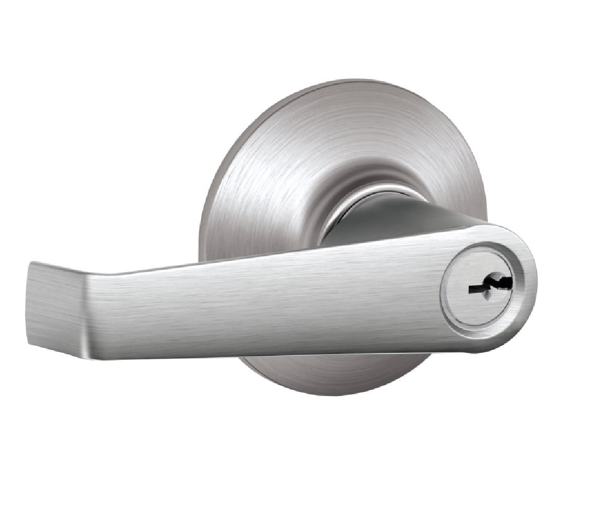 Schlage F51CSVELA626 Elan Design Entry Lever Lockset, Satin Chrome