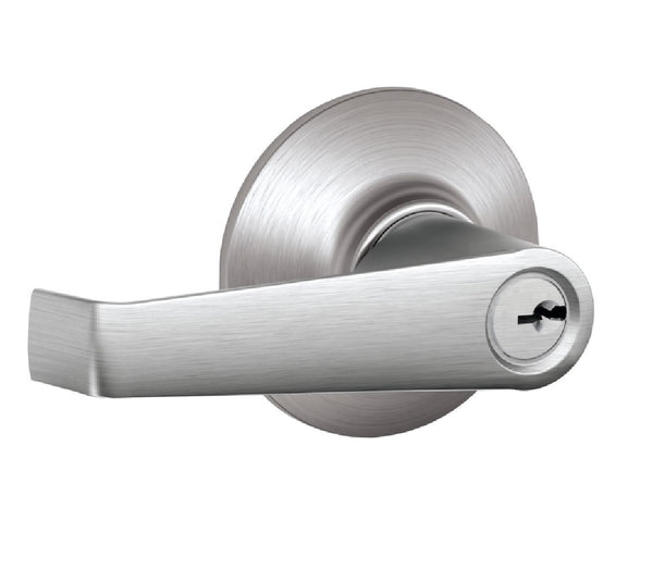 Schlage F51CSVELA626 Elan Design Entry Lever Lockset, Satin Chrome