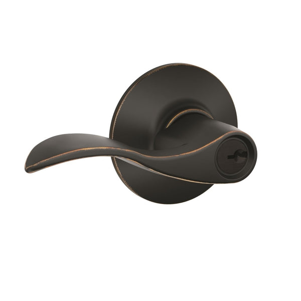 Schlage F51VACC716 Accent Design Entrance Lock, Aged Bronze