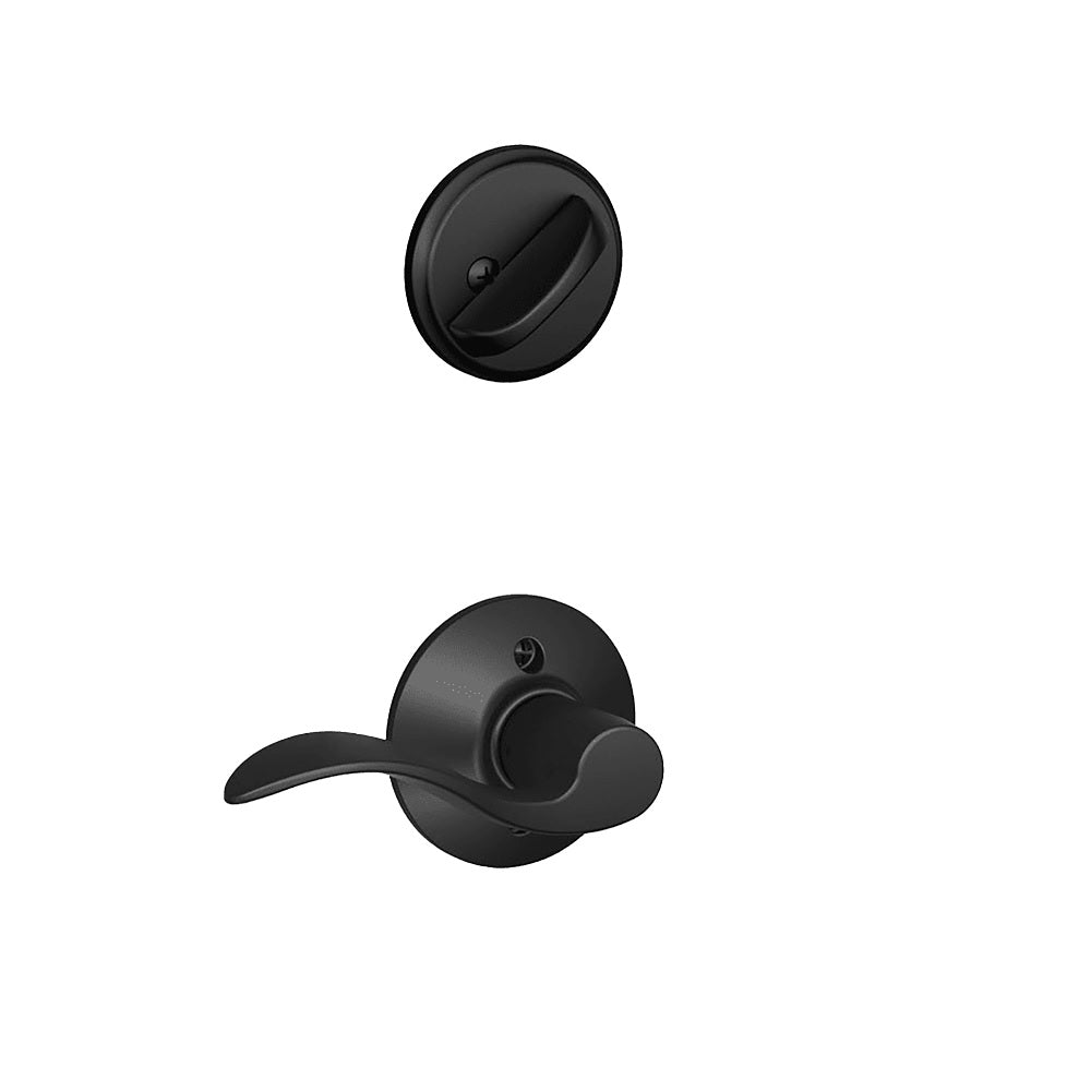 Schlage F59ACC622RH Accent Trim Interior Right Hand Lever, Matte Black