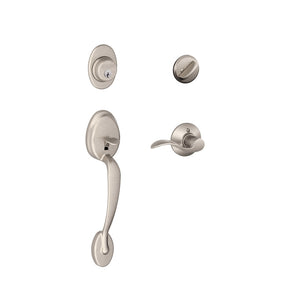 Schlage F60VPLYXACC619 Plymouth Handle Set w/Single Cylinder Entrance Lock