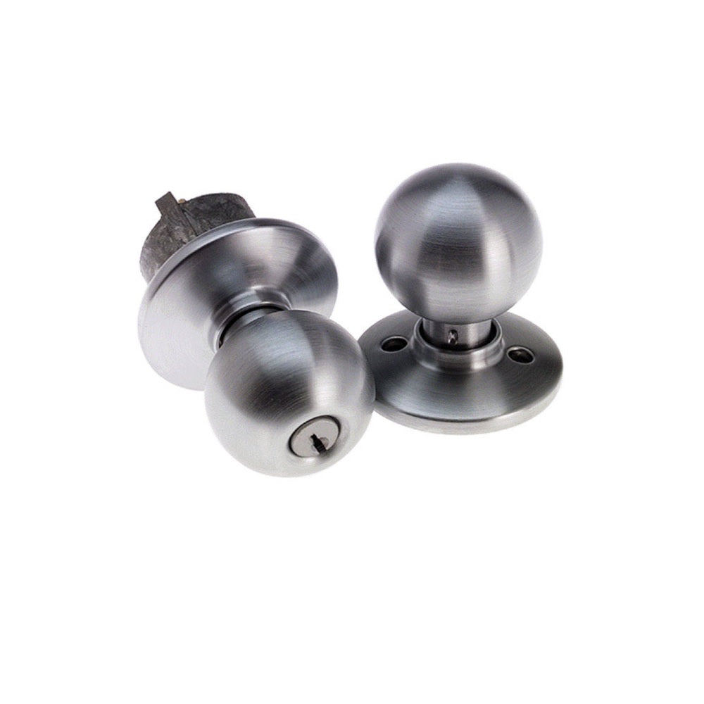 Schlage F80CSVORB626 Orbit Design Storeroom Lockset Knob, Satin Chrome