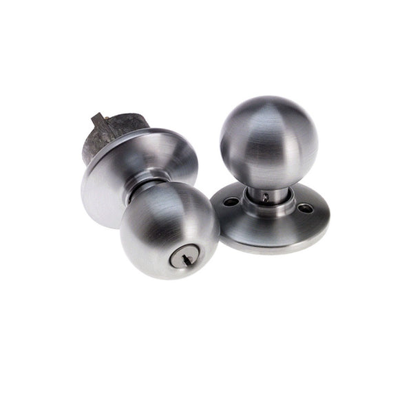 Schlage F80CSVORB626 Orbit Design Storeroom Lockset Knob, Satin Chrome