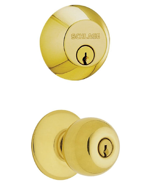Schlage FB50NVPLY505 Combination Keyed Entry with Single Cylinder Deadbolt