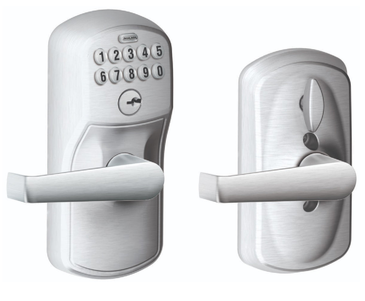 Schlage FE595CSV PLY/ELAN Keypad Lock With Flex-Lock, Satin Chrome