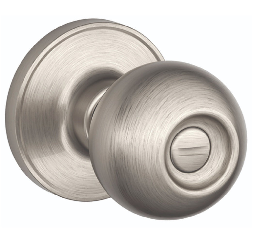 Schlage J40CNA619 Corona Privacy Knobset, Satin Nickel