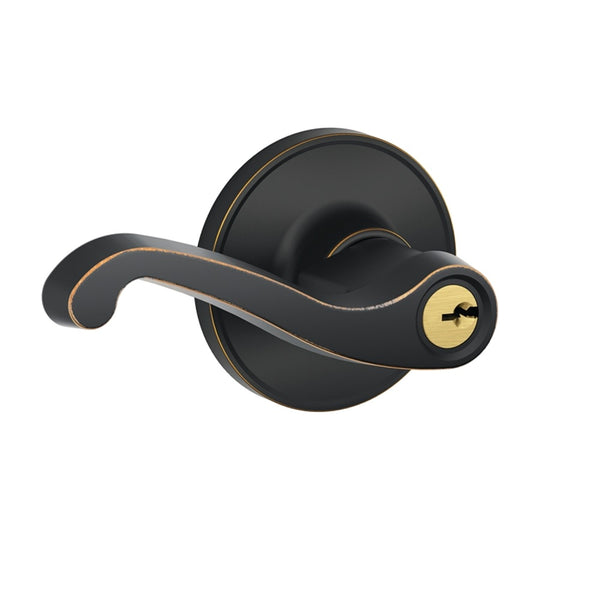 Schlage J54LAS716 LaSalle Series Entry Lever, Aged Bronze
